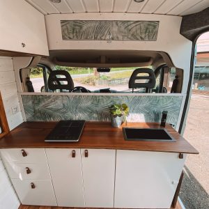 individuelle Holzplatte Campervan